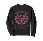 Soccer Mom Social Club Heart Sweatshirt - Novelty Apparel for Adults