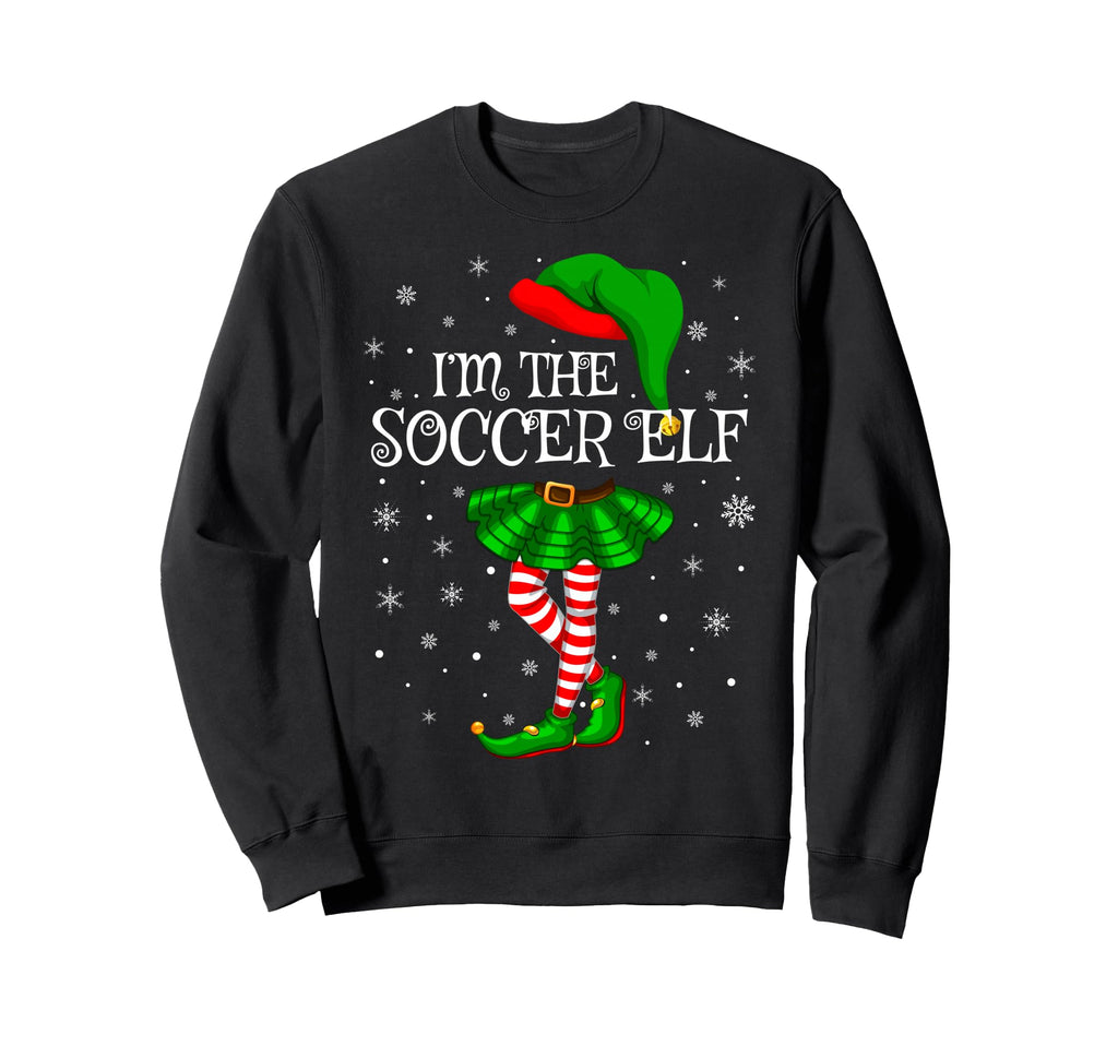 Soccer Elf Family Group Pajama Sweatshirt - Aesthetic Graphic for Adults