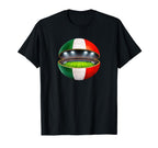 Italian Flag Soccer Stadium Inside T-Shirt - Unique Graphic for Adults