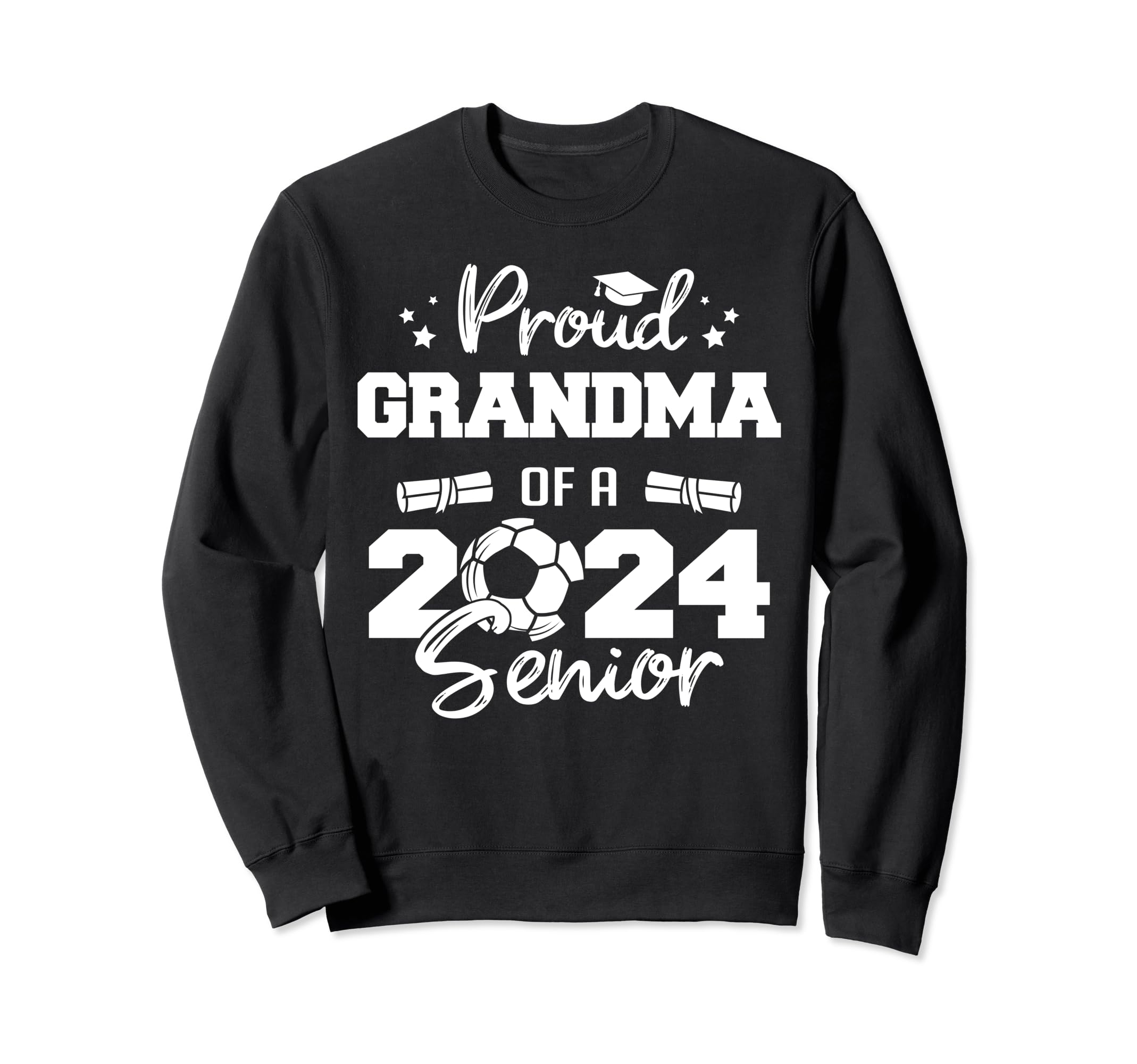 Proud Grandma 2024 Senior Funny Sweatshirt - Streetwear Style for Adults