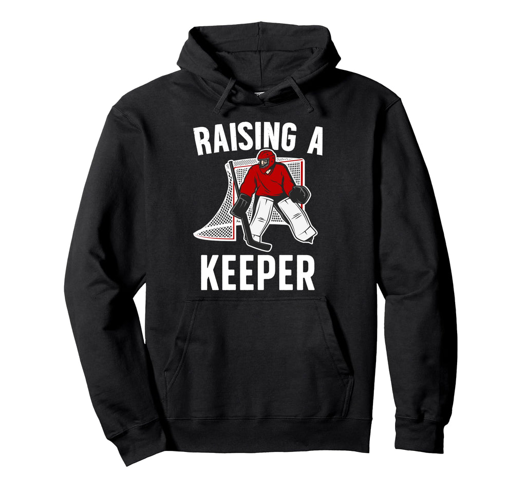 Raising Hockey Keeper Mom Hockey Hoodie - Novelty Apparel Unisex
