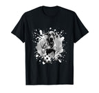 Great Dane Dog Playing Soccer Sports T-Shirt - Casual Everyday Wear Unisex