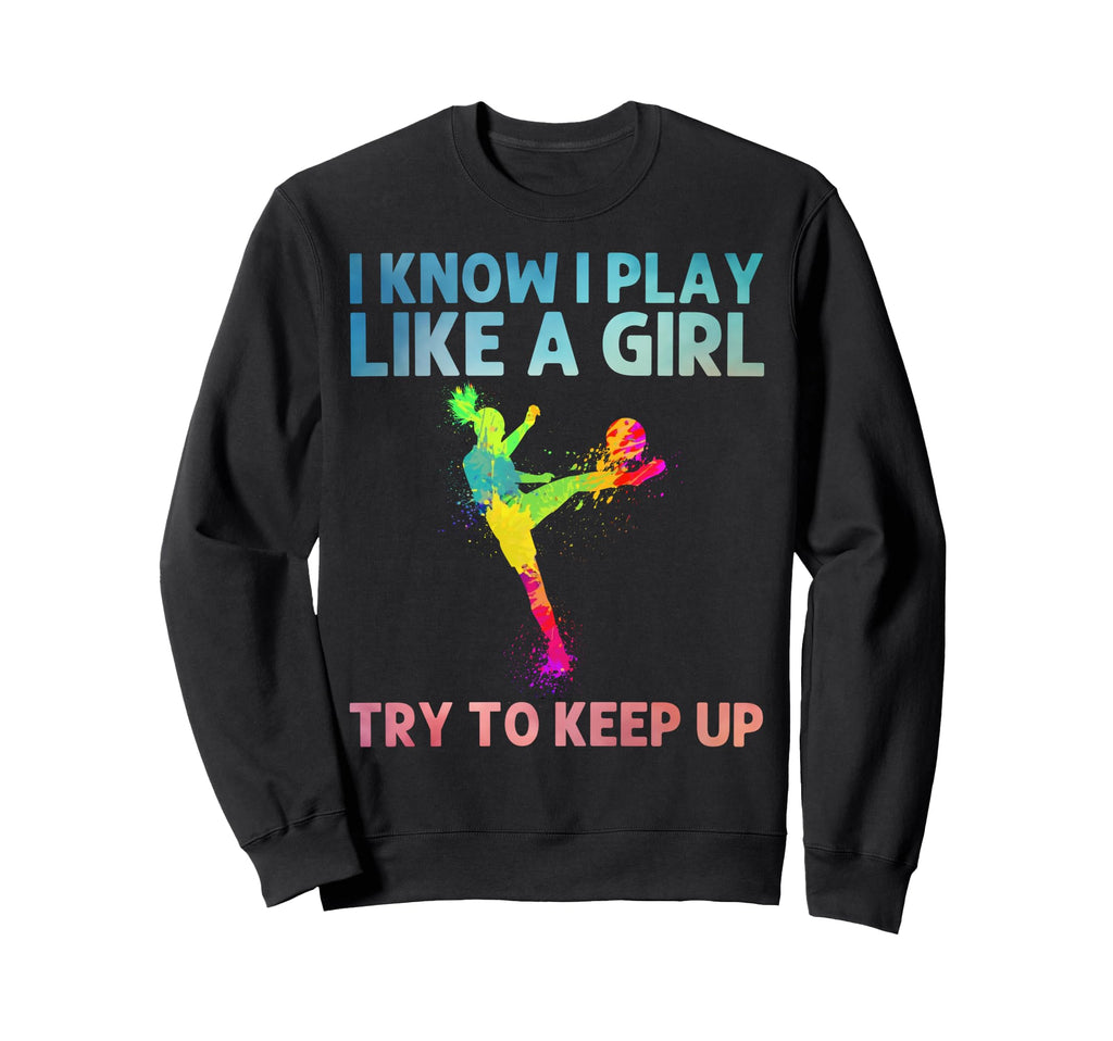 Funny Soccer Art Soccer Player Sweatshirt - Casual Everyday Wear Men Women