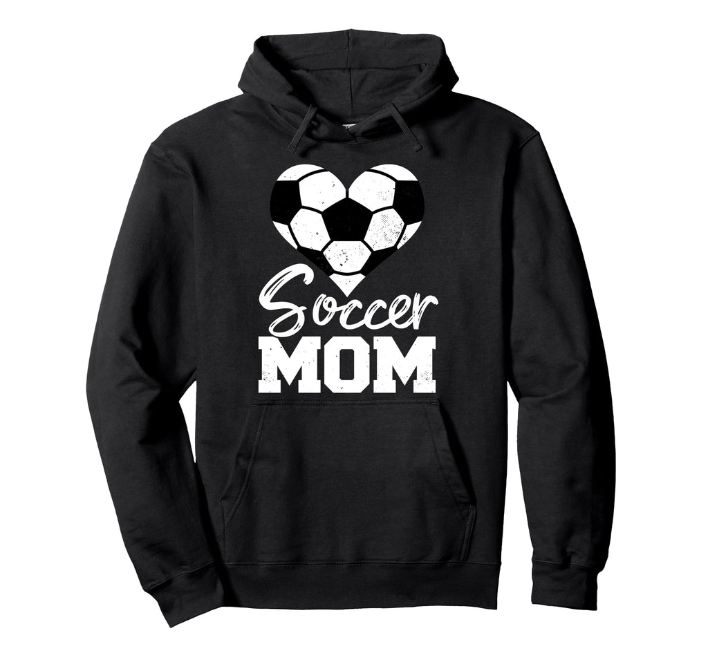 Soccer Mom Heart Funny Heartfelt Hoodie - Fun Novelty Design Men Women