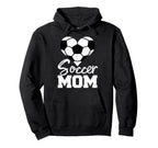 Soccer Mom Heart Funny Heartfelt Hoodie - Fun Novelty Design Men Women