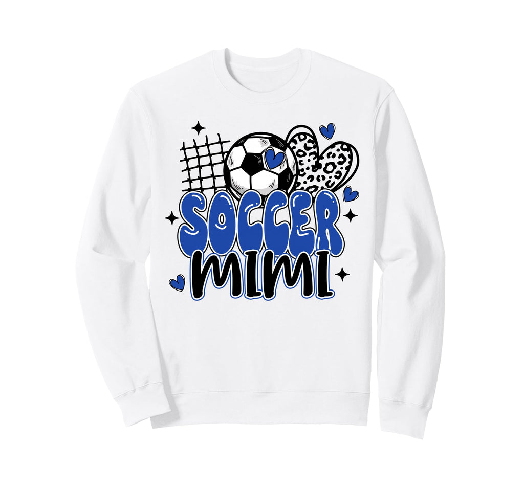 Soccer Mimi Leopard Funny Soccer Sweatshirt - Trendy Graphic for Adults