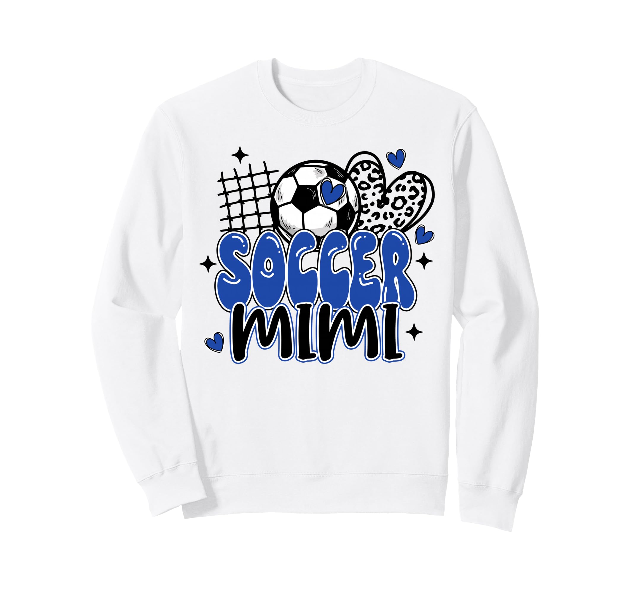 Soccer Mimi Leopard Funny Soccer Sweatshirt - Trendy Graphic for Adults
