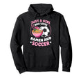 Just Who Loves Ramen And Soccer Soccer Hoodie - Graphic Print for Adults