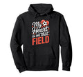 My Heart Is That Field Soccer Hoodie - Custom Art Print for Adults