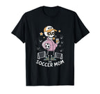 Soccer Mom Skeletton Halloween Soccer T-Shirt - Graphic Print Men Women