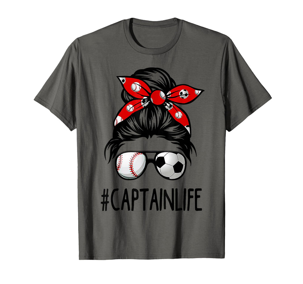 Classy Captain Life Soccer Messy T-Shirt - Casual Everyday Wear Men Women