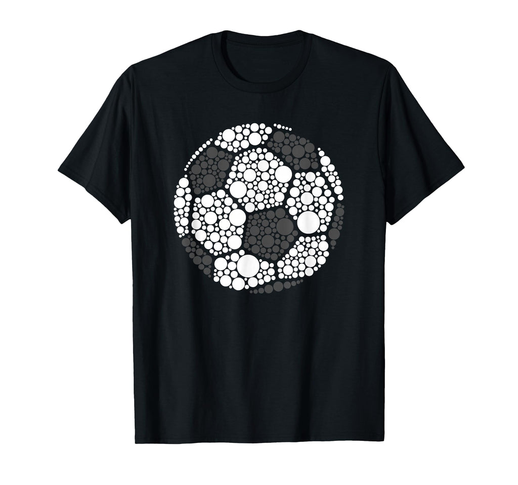 Polka Dot Football Soccer Lover T-Shirt - Custom Art Print for Adults