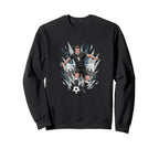 Football Soccer Striker Scoring Sweatshirt - Aesthetic Graphic for Adults