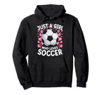 Just Who Loves Soccer Soccer Football Hoodie - Custom Art Print Men Women