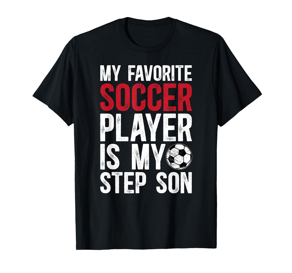Proud Soccer Step Dad Soccer Player T-Shirt - Streetwear Style Unisex