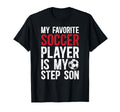 Proud Soccer Step Dad Soccer Player T-Shirt - Streetwear Style Unisex