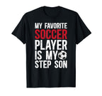 Proud Soccer Step Dad Soccer Player T-Shirt - Streetwear Style Unisex
