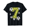 7Th Birthday Number 7 Soccer Fan Or T-Shirt - Aesthetic Graphic Unisex