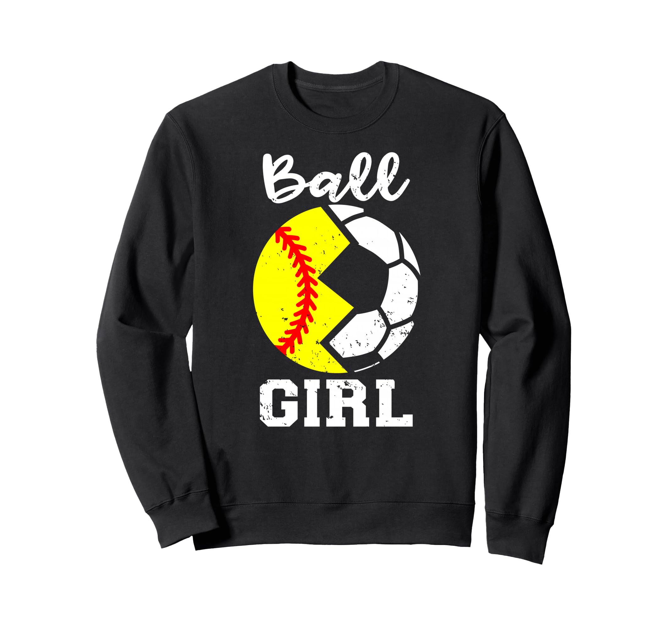 Ball Funny Softball Soccer Gameday Sweatshirt - Custom Art Print Unisex