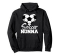 Soccer Nonna Heart Funny Heartfelt Love Hoodie - Unique Graphic Unisex
