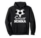 Soccer Nonna Heart Funny Heartfelt Love Hoodie - Unique Graphic Unisex