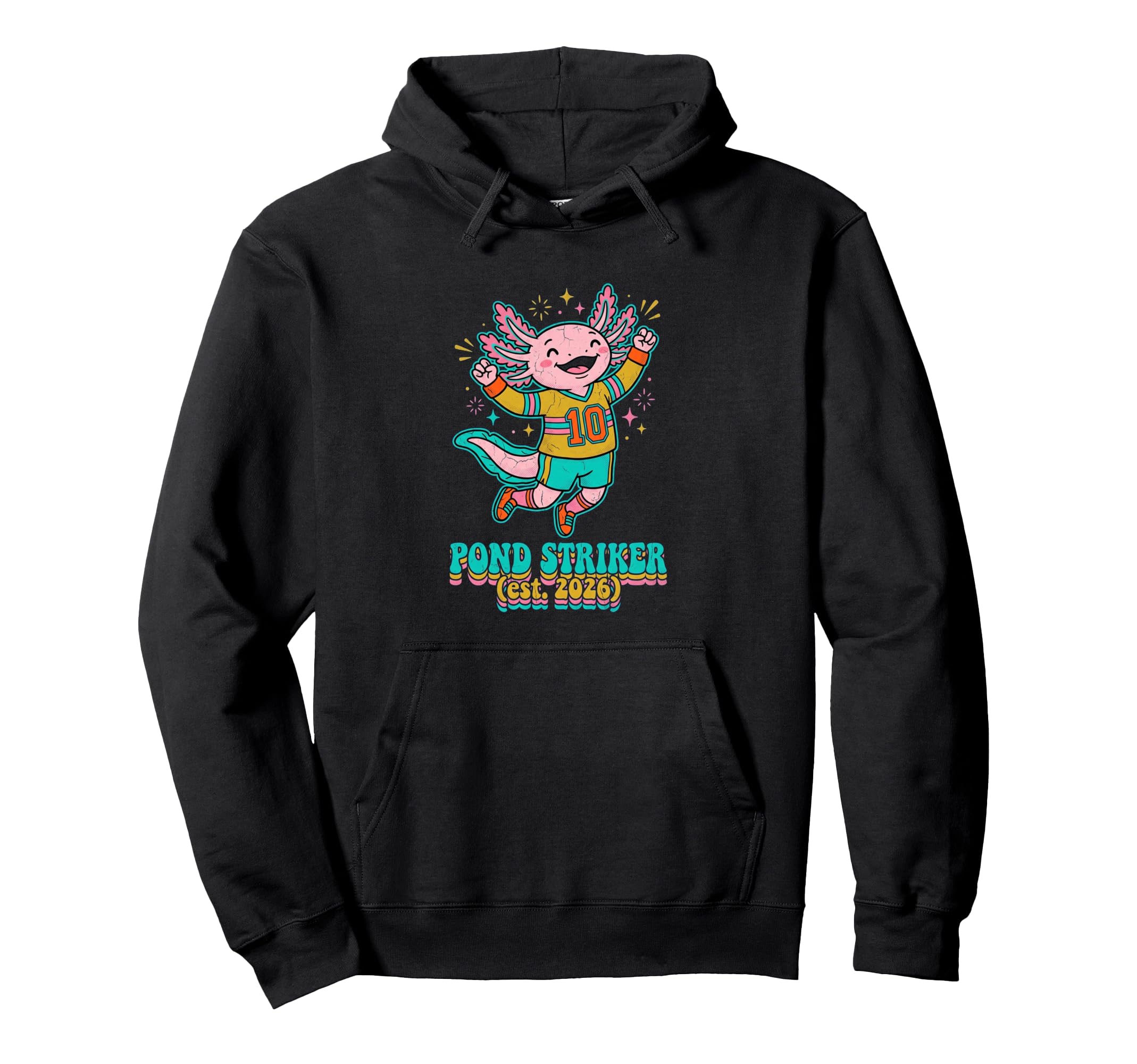 Soccer Jersey 10 Player Pond Striker Hoodie - Casual Everyday Wear Unisex