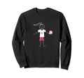 Funny Womens Soccer Player Sweatshirt - Trendy Graphic for Adults