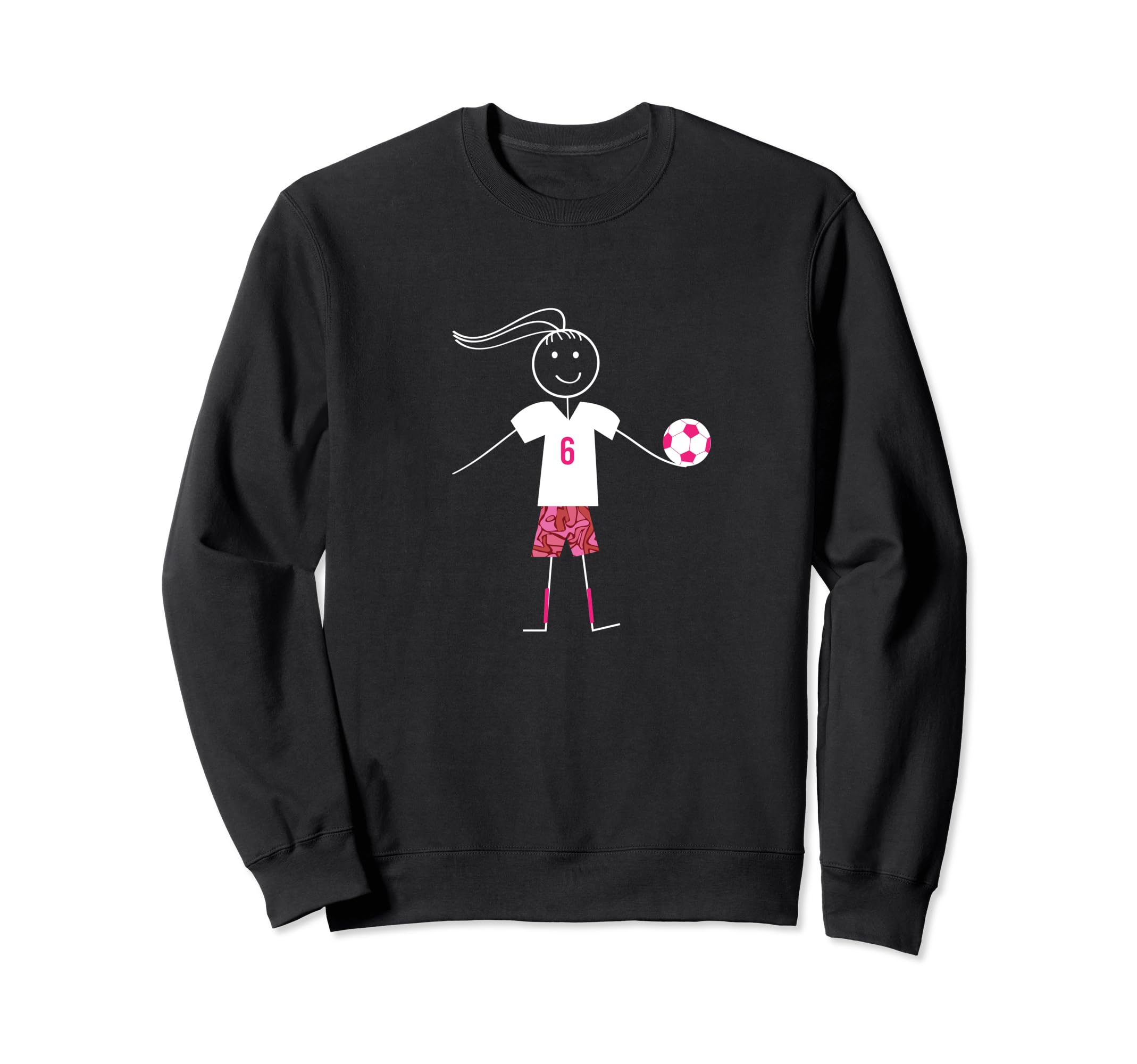 Funny Womens Soccer Player Sweatshirt - Trendy Graphic for Adults