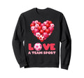 Love Team Sport Funny Soccer Sweatshirt - Trendy Graphic for Adults