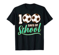 100 Days School Soccer Teacher 100 Days T-Shirt - Unique Graphic Unisex