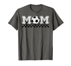 Soccer Mom Soccer Mama Checkered T-Shirt - Novelty Apparel for Adults