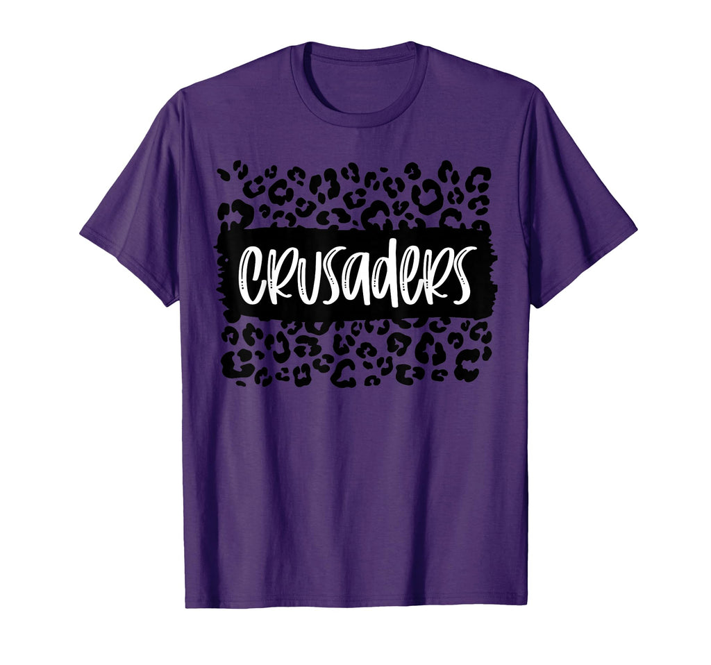 Crusaders Team Mascot School Spirit T-Shirt - Aesthetic Graphic for Adults
