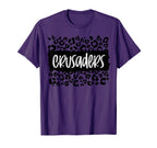 Crusaders Team Mascot School Spirit T-Shirt - Aesthetic Graphic for Adults