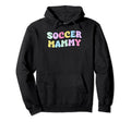Groovy Mommy Soccer Sports Loving Moms Hoodie - Graphic Print Unisex