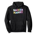 Groovy Mommy Soccer Sports Loving Moms Hoodie - Graphic Print Unisex