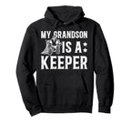 Ice Hockey Keeper Grandpa Hockey Hoodie - Streetwear Style for Adults