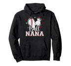 Ball Nana Baseball Soccer Heart Nana Hoodie - Trendy Graphic for Adults