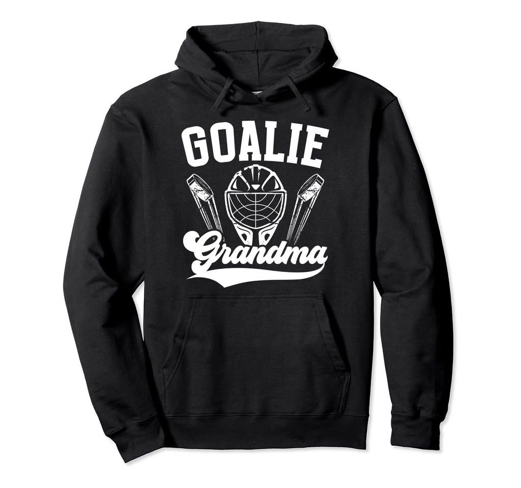 Ice Hockey Goalie Grandma Hockey Goalkeeper Hoodie - Trendy Graphic Unisex