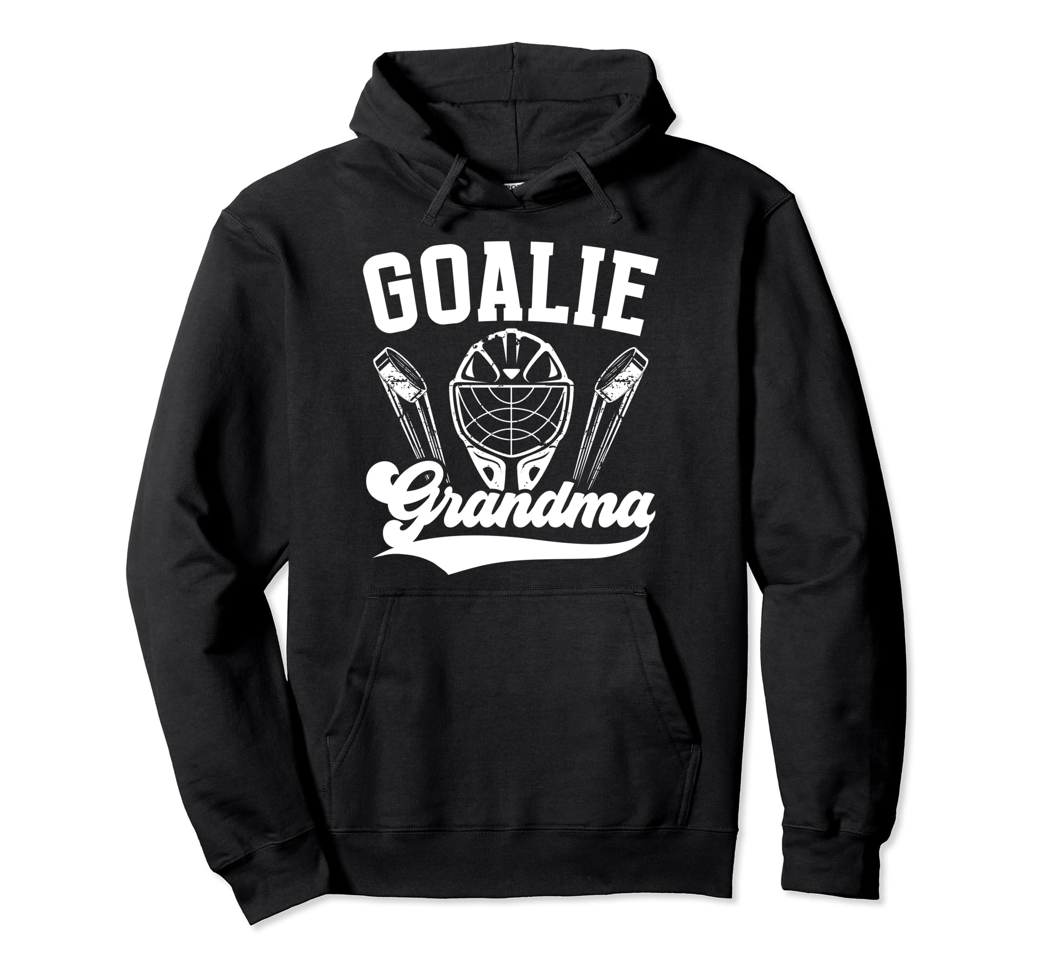 Ice Hockey Goalie Grandma Hockey Goalkeeper Hoodie - Trendy Graphic Unisex