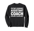 Funny Assistant Coach Art Assistant Sweatshirt - Graphic Print Men Women