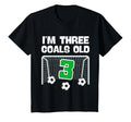 3Rd Birthday Soccer Football Player 3 T-Shirt - Minimalist Print Unisex