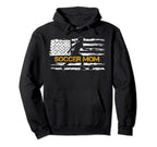 American Flag Proud Soccer Mom Football Hoodie - Custom Art Print Unisex
