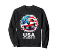 American Flag Soccer Soccer 2025 Sweatshirt - Minimalist Print for Adults