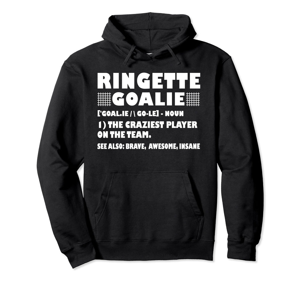 Funny Ringette Goalie Definition Hoodie - Unique Graphic for Adults