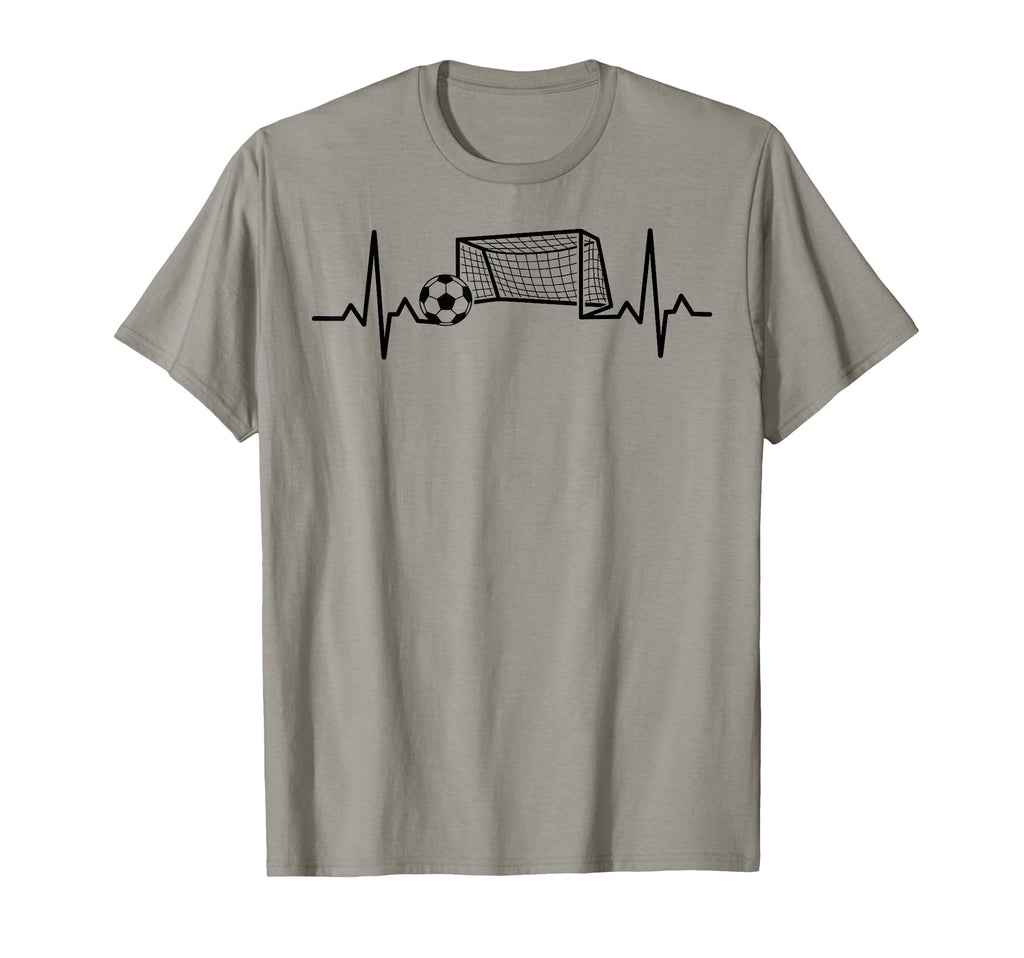 Soccer Heartbeat Football Lovers T-Shirt - Minimalist Print for Adults