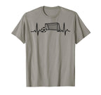 Soccer Heartbeat Football Lovers T-Shirt - Minimalist Print for Adults