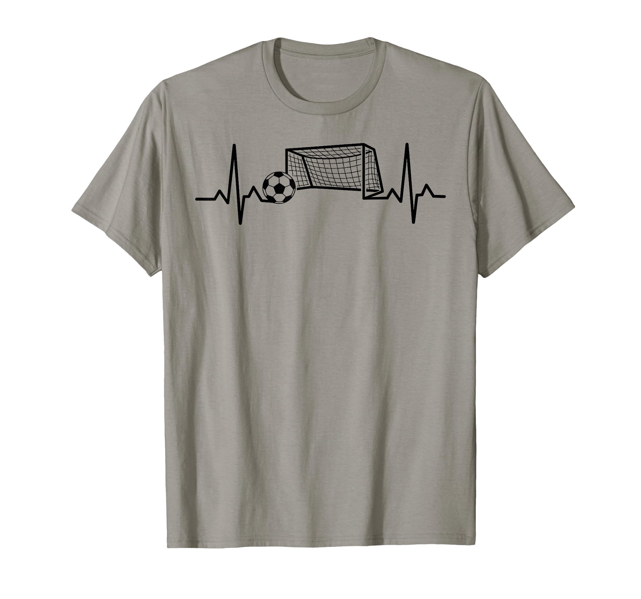 Soccer Heartbeat Football Lovers T-Shirt - Minimalist Print for Adults