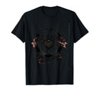Soccer Heart Beats Here Soccer T-Shirt - Custom Art Print Unisex
