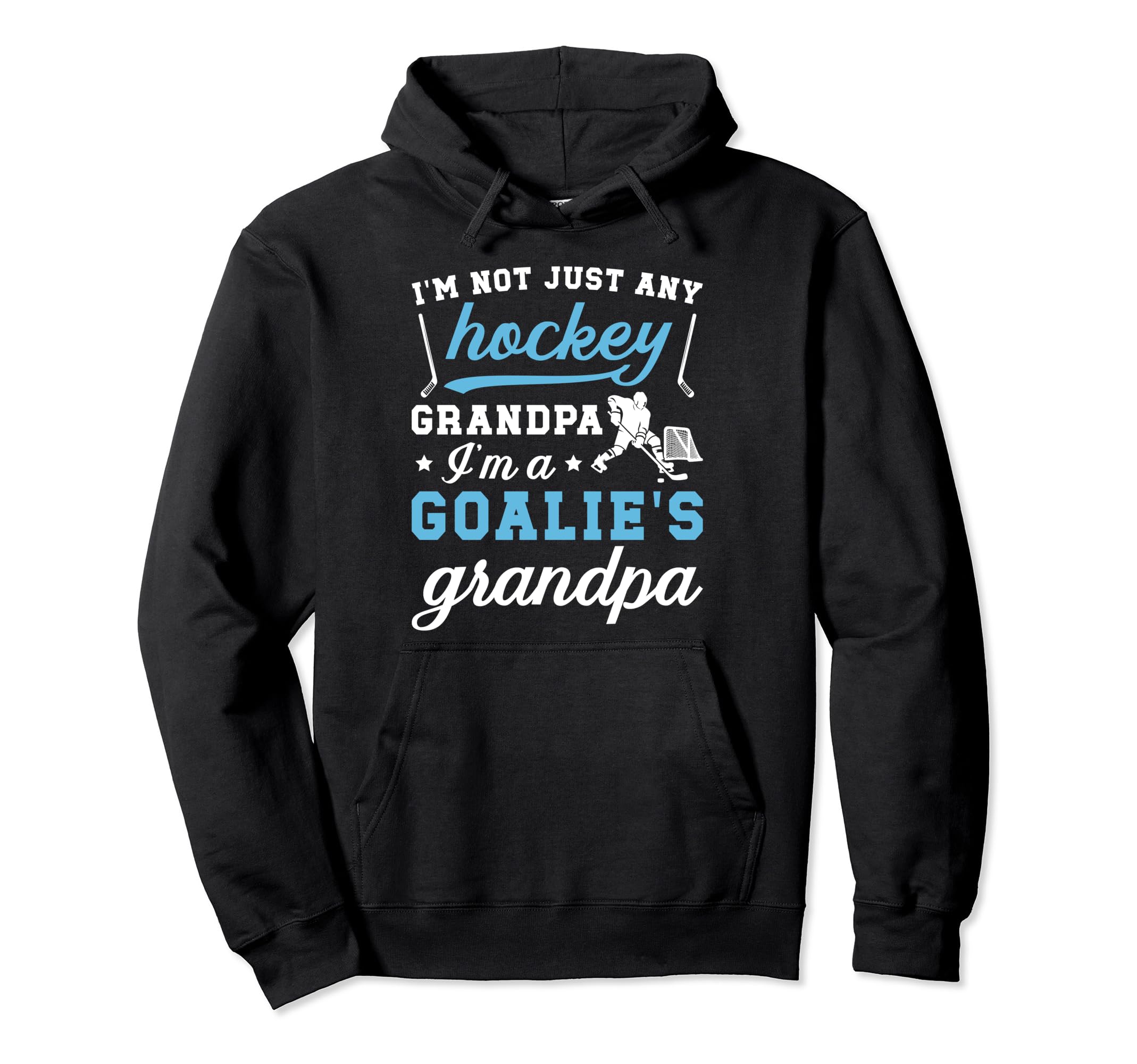 Im Hockey Goalie Grandpa Hockey Hoodie - Minimalist Print Unisex