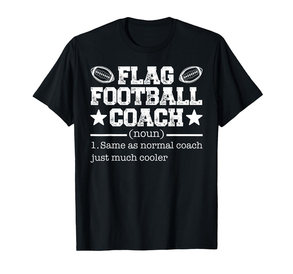 Flag Football Coach T-Shirt - Trendy Graphic Men Women